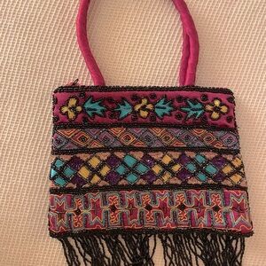 Embroidered Multicolor Handbag